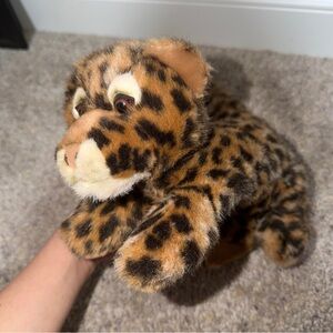 Cheetah Leopard Cub Spotted Plush Realistic Floppy Laying 12” A & A Plush